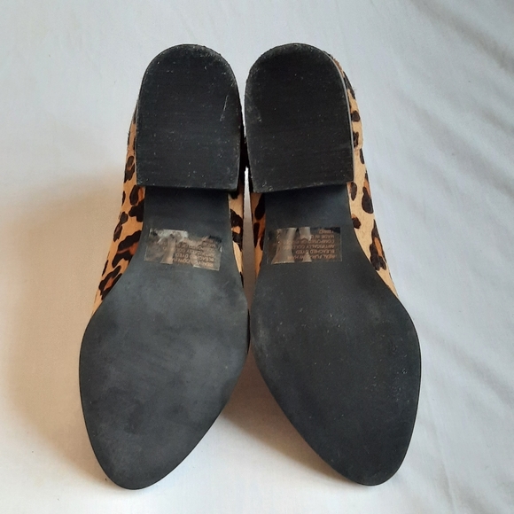 Steve Madden Palace Calf Hair Leopard Booties 6.5 - Picture 9 of 12